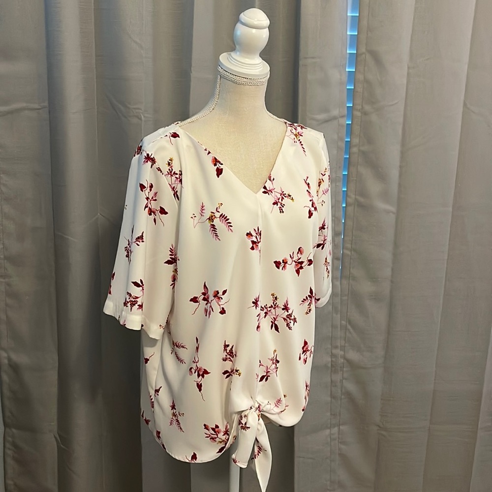 Ann Taylor Tie Hem Blouse